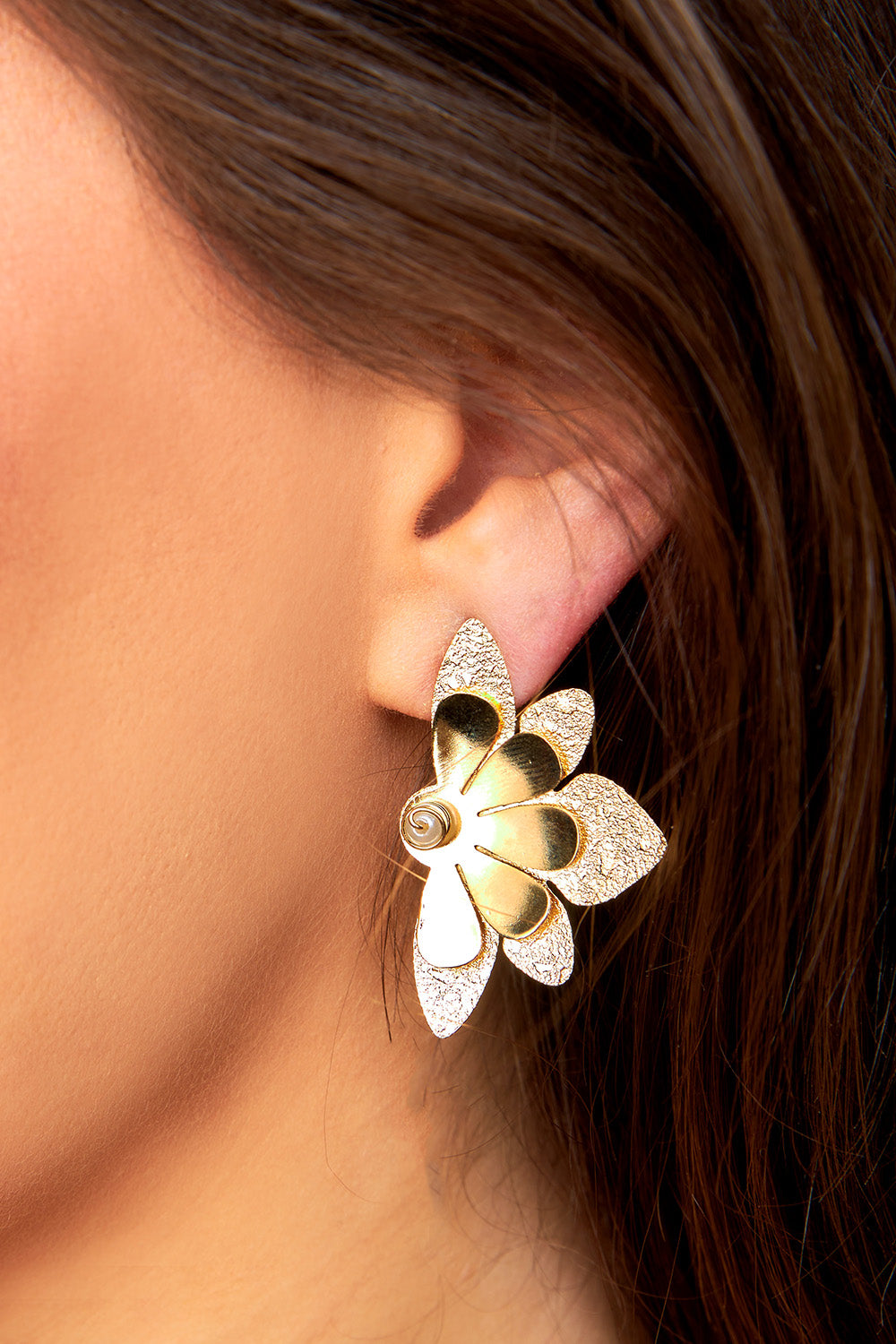 SPE Gold - Half Hoop Gold Earrings Online - Poonamallee